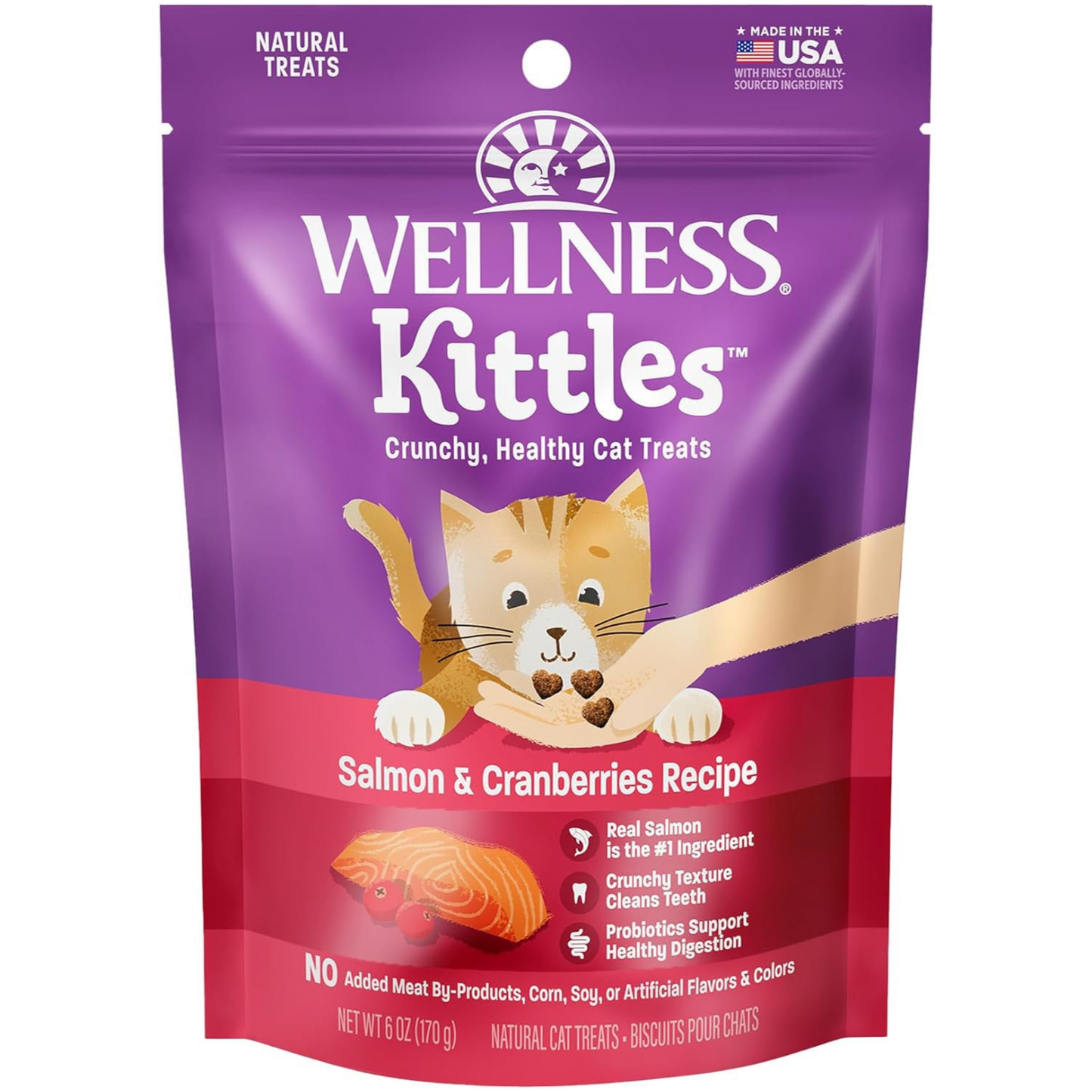 Kittles Crunchy Cat Treats – Grain-Free Chicken & Cranberry Delight, 2 oz – Wholesome Snacks for All Life Stages!