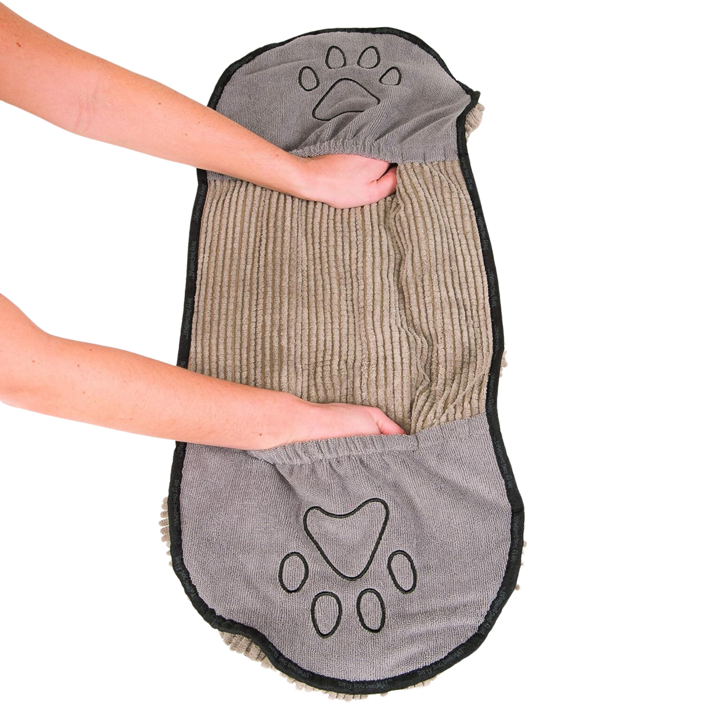 "Ultra-Absorbent Microfiber Dog Towels – Heavy-Duty Quick-Dry Bath Towels for Dogs & Cats | Machine Washable, Must-Have Pet Bathing Essentials (Grey, 13x31)"
