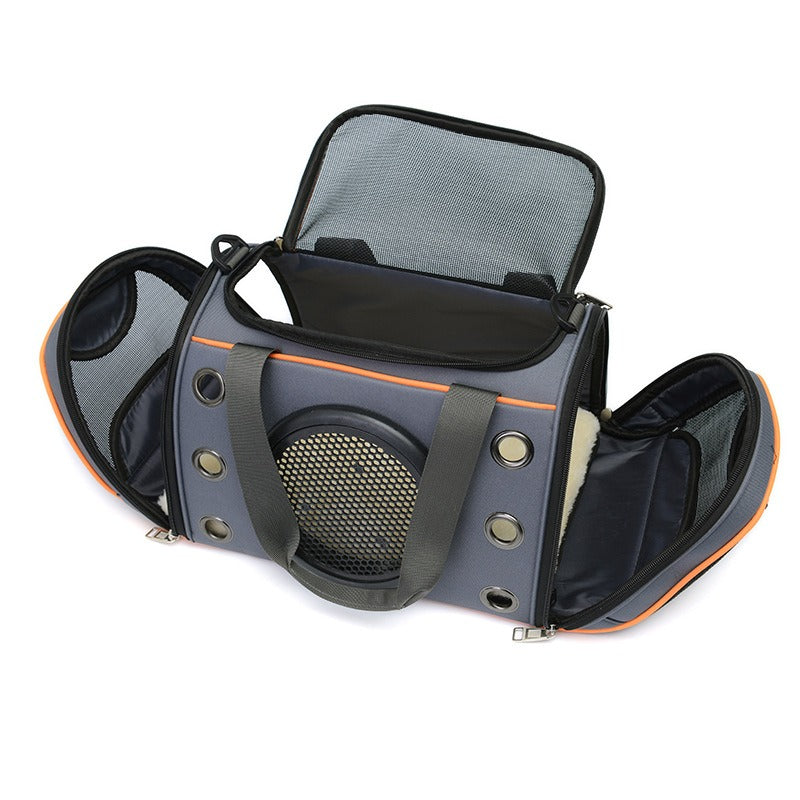 Pet Carrier Crossbody Bag — Hands-Free Oxford Sling for Cats & Small Dogs - Paw Luxe