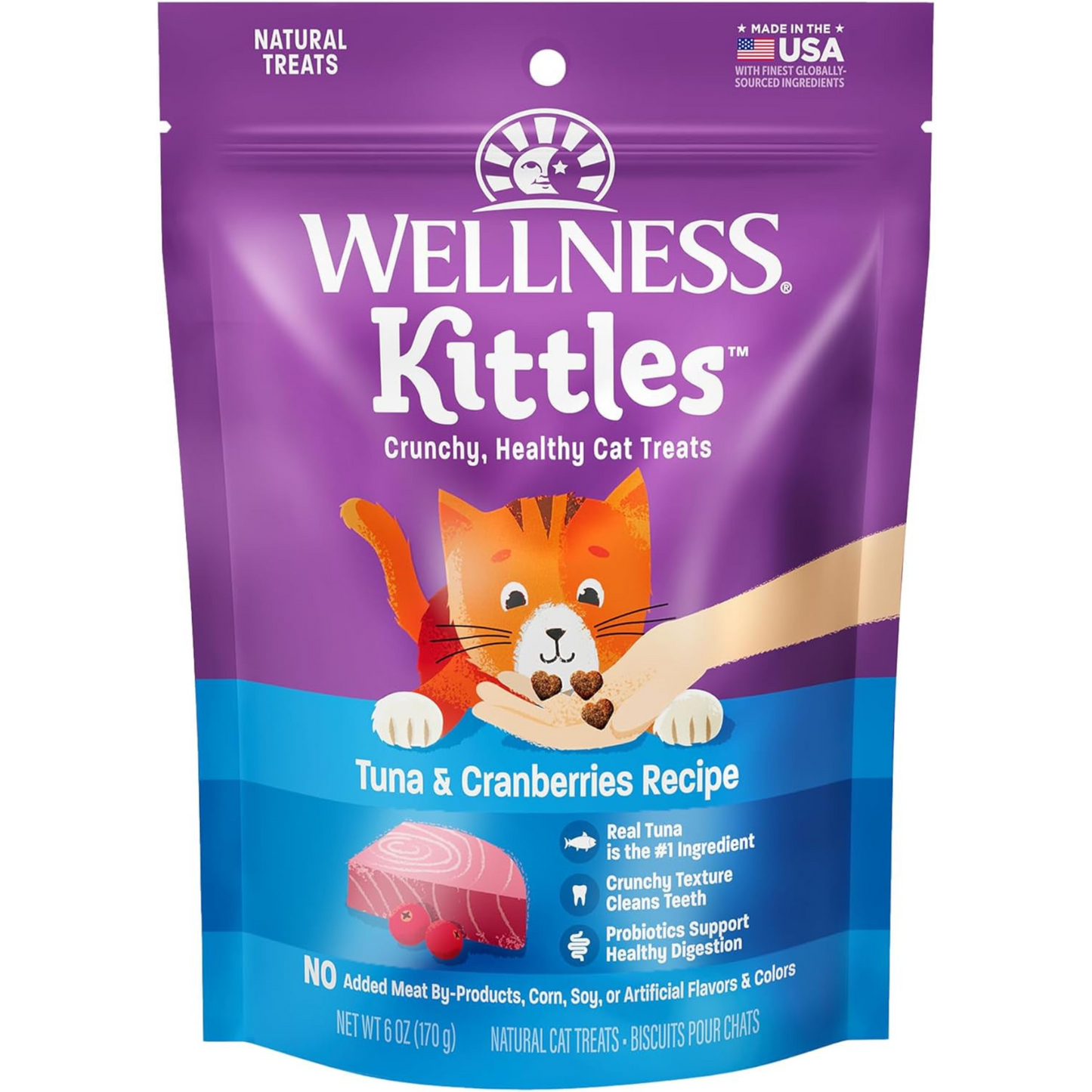 Kittles Crunchy Cat Treats – Grain-Free Chicken & Cranberry Delight, 2 oz – Wholesome Snacks for All Life Stages!