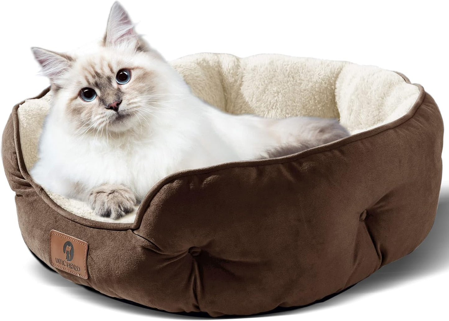 Cozy 20-Inch Small Dog & Cat Bed – Ultra-Soft, Machine Washable with Anti-Slip, Water-Resistant Oxford Bottom – Perfect for Puppies & Kittens!