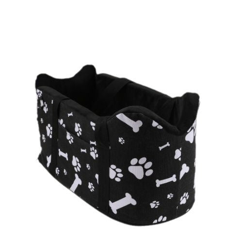 All-Season Car Pet Nest with Paw Print Design - Paw Luxe