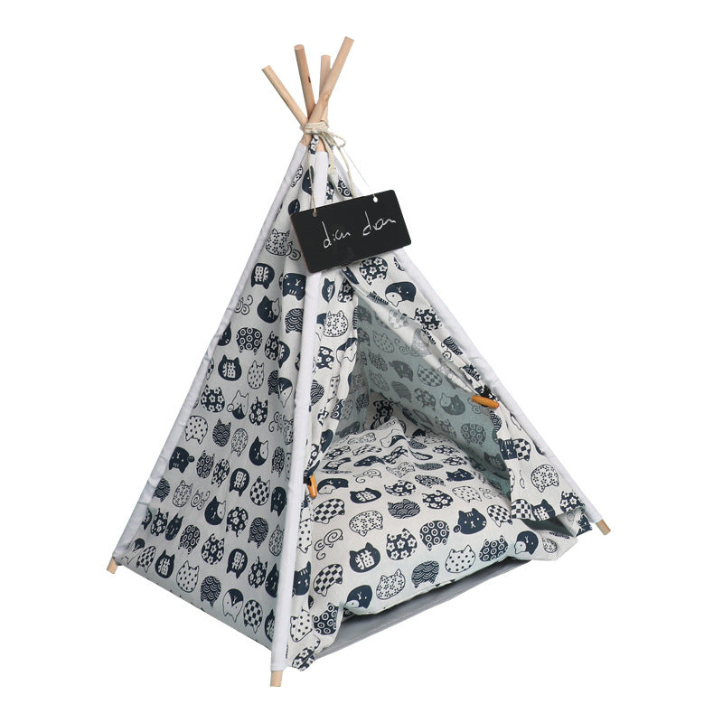 Removable & Washable Canvas Pet Tent Kennel - Paw Luxe