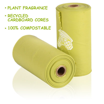 Corn Starch Biodegradable Pet Poop Bags - Paw Luxe