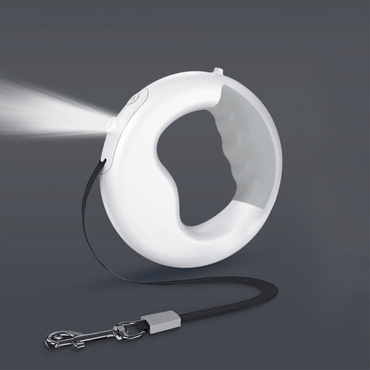 New LED Light Dog Rope Pet Automatic Retractable Leash Ring Luminous Dog Walking Rope Pet Supplies - Paw Luxe