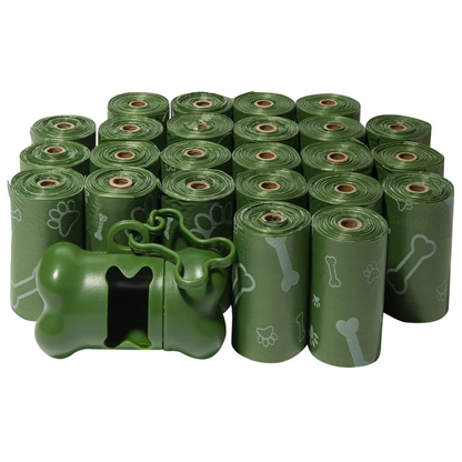 Ultra-Durable Dog Poop Bags (360-Count) – Leak-Proof & Tear-Resistant Waste Bags for Outdoor Walks, Travel & Puppy Cleanup – Easy-Use Rolls in Stylish Turquoise