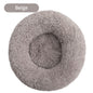 Long Plush Round Pet Bed & Mat - Paw Luxe