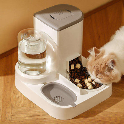 Automatic Pet Feeder with Stainless Steel & Ceramic Bowl Options - Paw Luxe