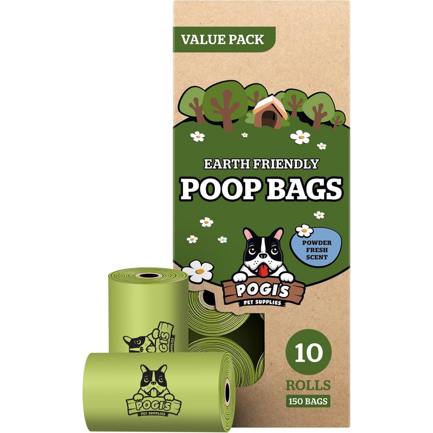 Paw Luxe Extra-Large Leak-Proof Dog Poop Bags – 150 Scented, Ultra-Thick Waste Bags for Easy, Odor-Free Clean-Up – 10-Roll Value Pack