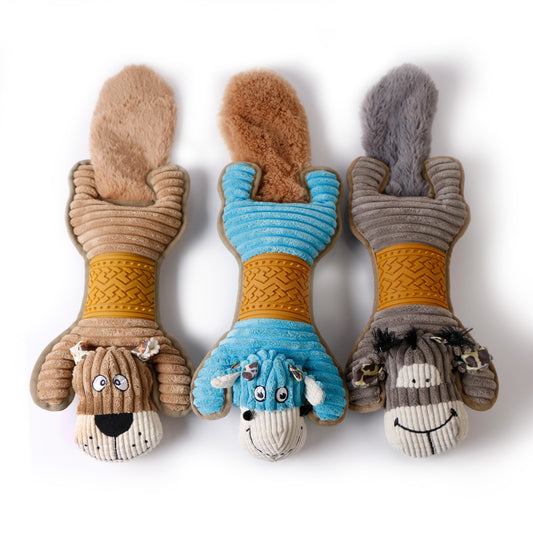 Long Plush Squeaky Dog Chew Toy - Paw Luxe