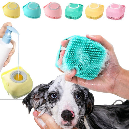 Silicone Pet Shower & Massage Brush Glove - Paw Luxe