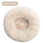 Long Plush Round Pet Bed & Mat - Paw Luxe