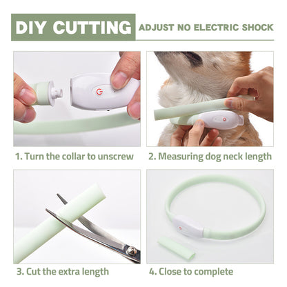 Pet Luminous Collar Pet Collar USB Charging Dog Night Aperture Led Collar Safe Dog Walking - Paw Luxe