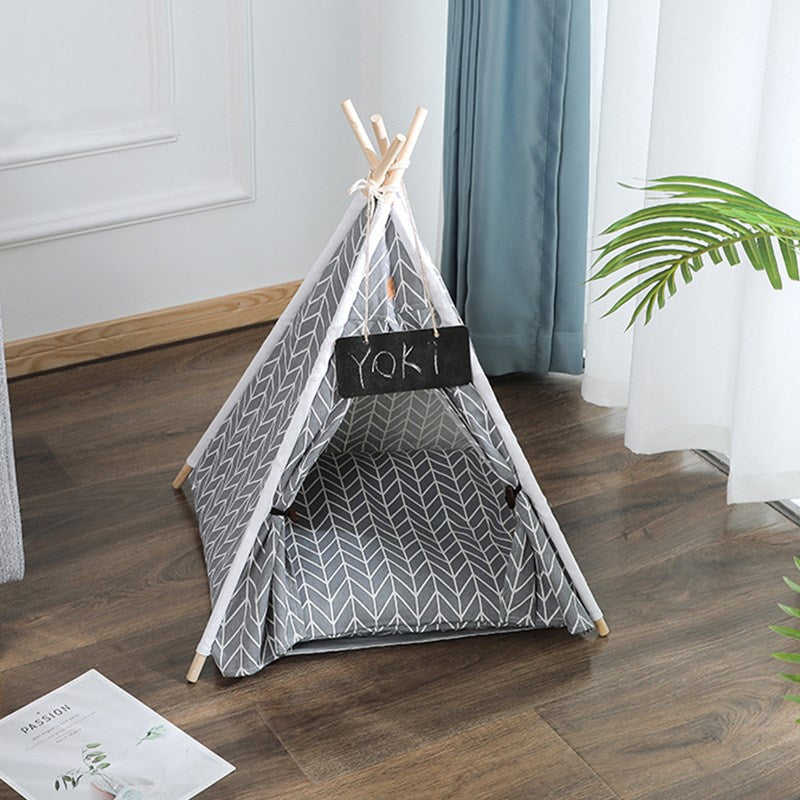 Removable & Washable Canvas Pet Tent Kennel - Paw Luxe