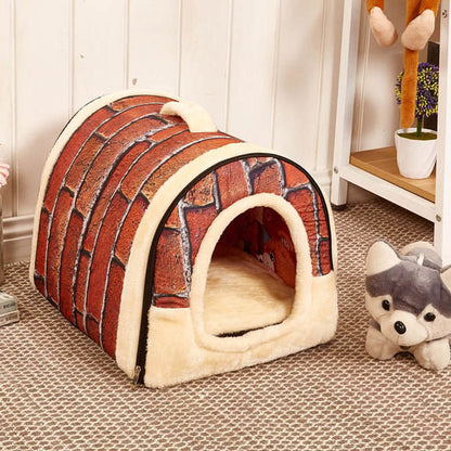 Detachable Pet Kennel & Bed — Autumn & Winter - Paw Luxe