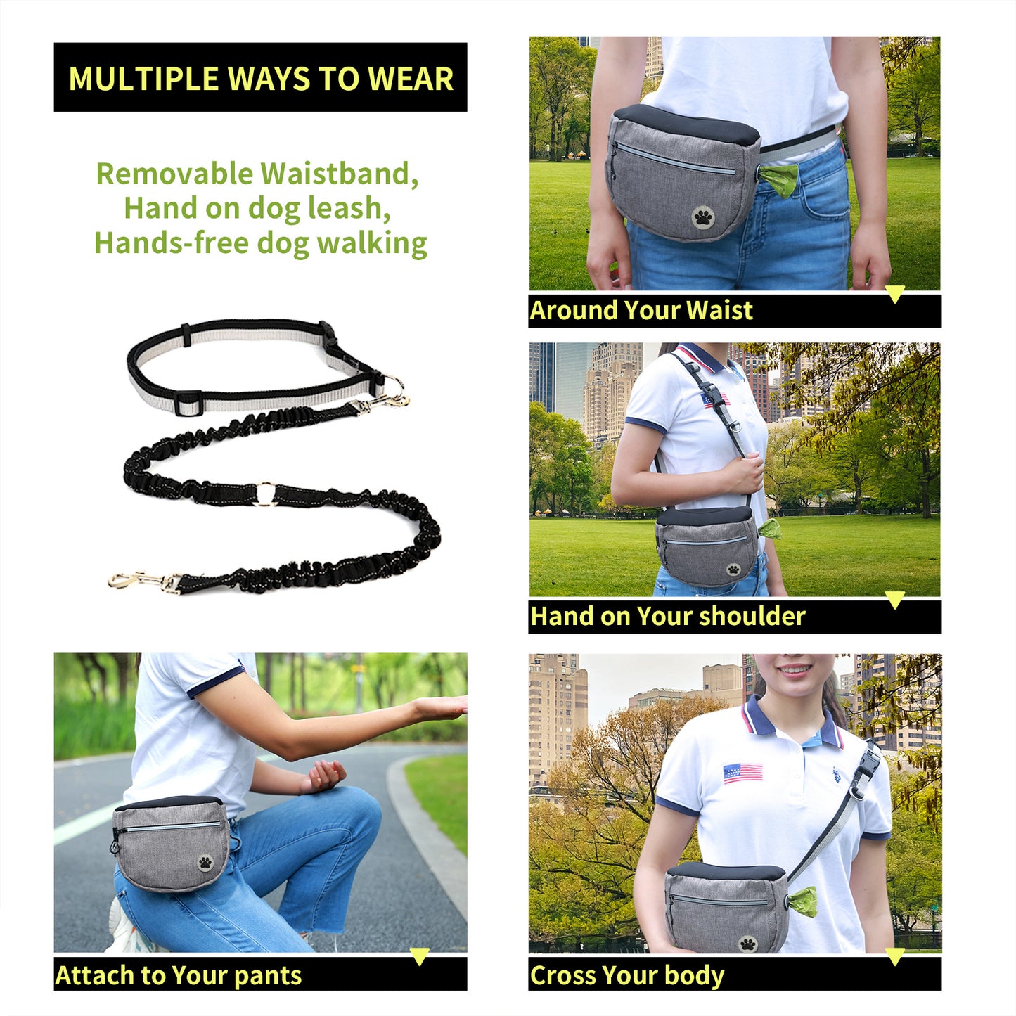 Pet Snack Bag Walking Dog Artifact Pet Training Pockets Outing Dog Training Snack Bag - Paw Luxe