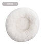 Long Plush Round Pet Bed & Mat - Paw Luxe
