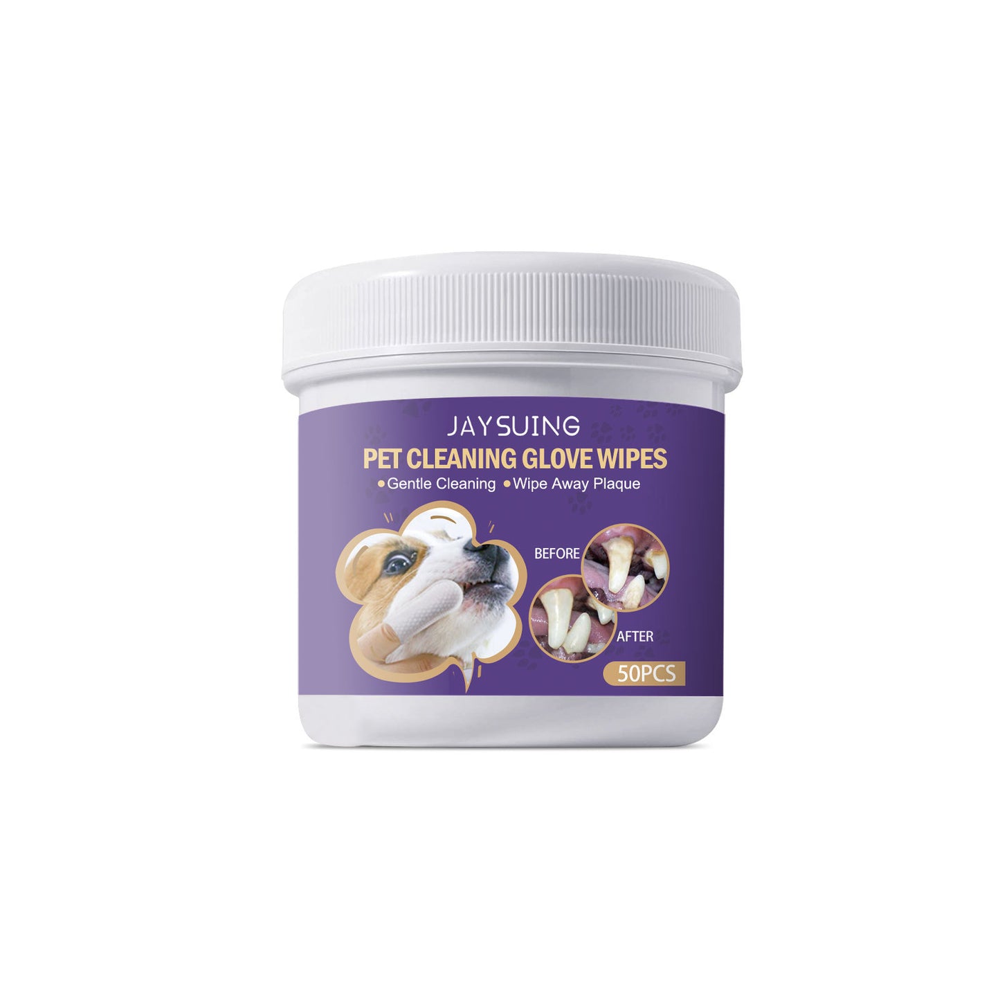 JAYSUING Pet Cleaning Glove Wipes — Dental & Gum Care - Paw Luxe