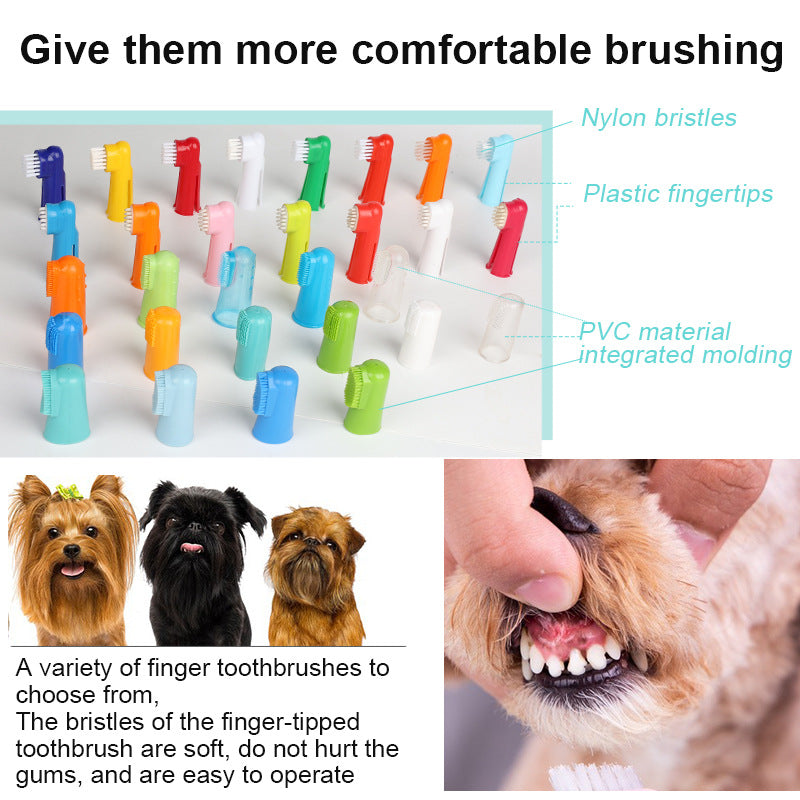 Pet Finger Toothbrush — Oral Cleaning Tool for Cats & Dogs - Paw Luxe