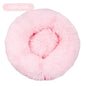 Long Plush Round Pet Bed & Mat - Paw Luxe