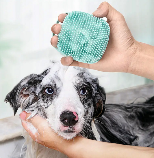Silicone Pet Shower & Massage Brush Glove - Paw Luxe