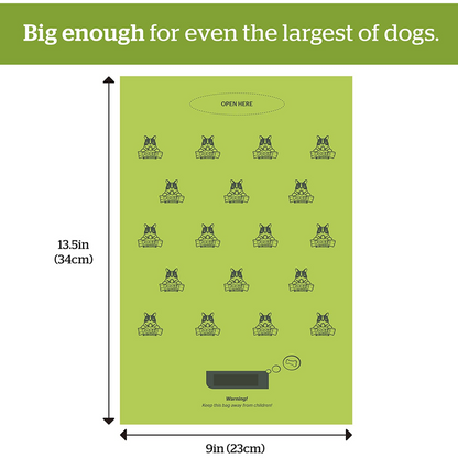 Paw Luxe Extra-Large Leak-Proof Dog Poop Bags – 150 Scented, Ultra-Thick Waste Bags for Easy, Odor-Free Clean-Up – 10-Roll Value Pack