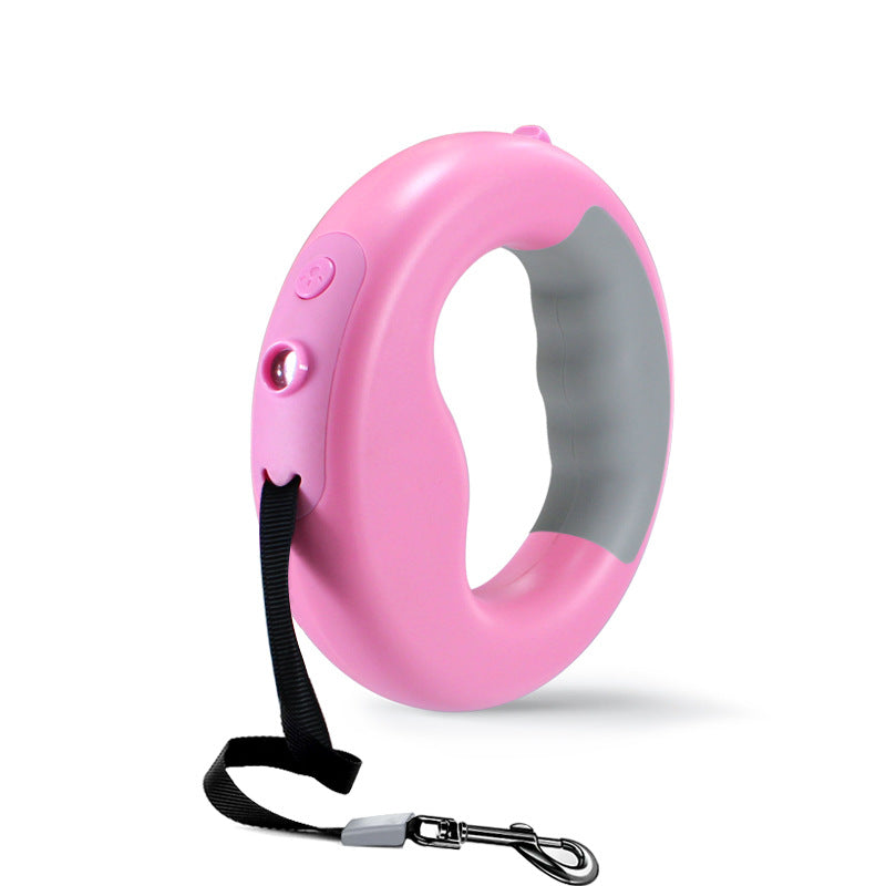 New LED Light Dog Rope Pet Automatic Retractable Leash Ring Luminous Dog Walking Rope Pet Supplies - Paw Luxe