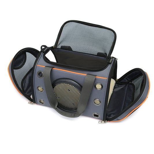 Pet Carrier Crossbody Bag — Hands-Free Oxford Sling for Cats & Small Dogs - Paw Luxe