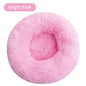 Long Plush Round Pet Bed & Mat - Paw Luxe