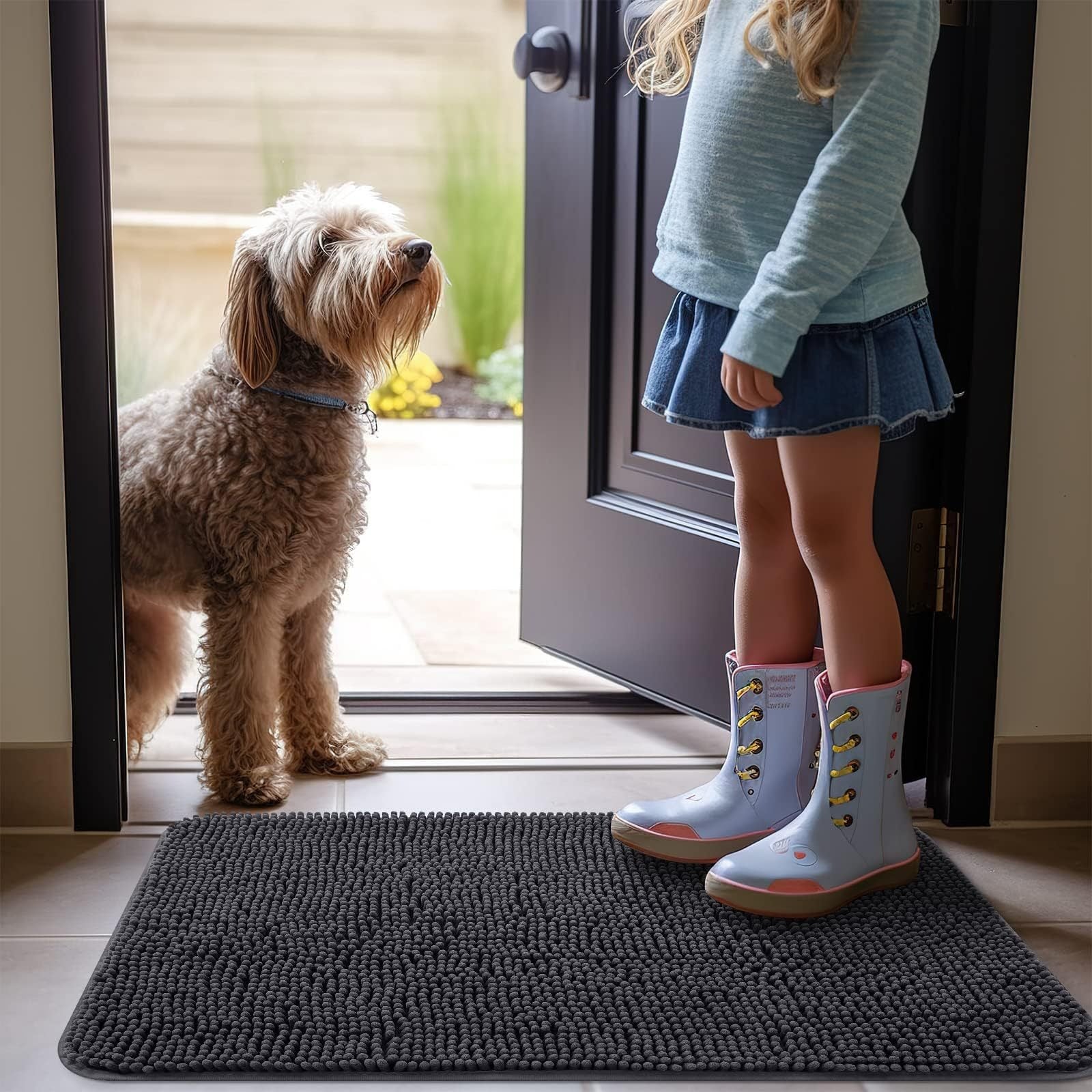 Highly Absorbent Anti-Slip Pet Shower Mat - Paw Luxe