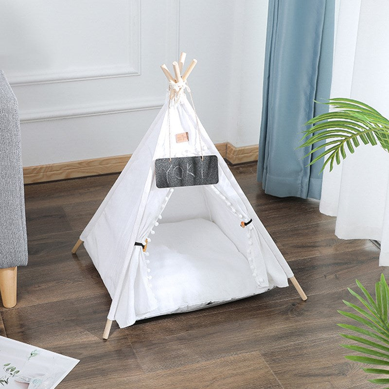 Removable & Washable Canvas Pet Tent Kennel - Paw Luxe