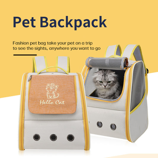 Hands-Free Pet Carrier Backpack — Breathable Oxford, Airline-Friendly - Paw Luxe