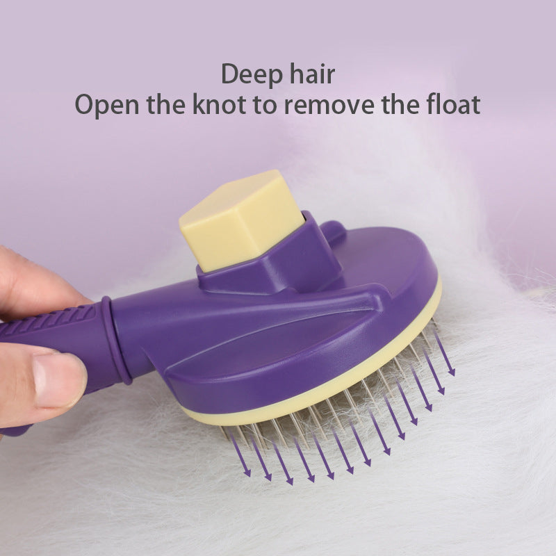 Self-Cleaning Pet Comb — Fine & Thick Needle Options - Paw Luxe