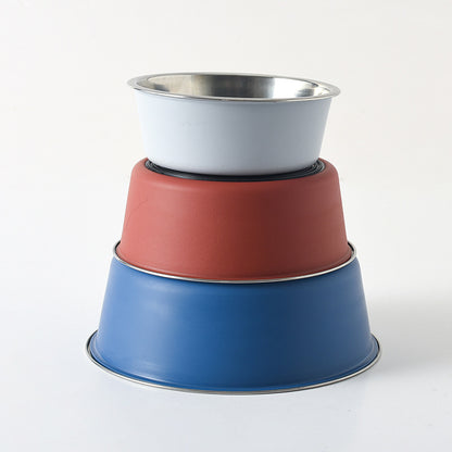 Pet Supplies Pet Food Bowl Stainless Steel Dog Bowl Cat Bowl Feeding and Drinking Bowl - Paw Luxe