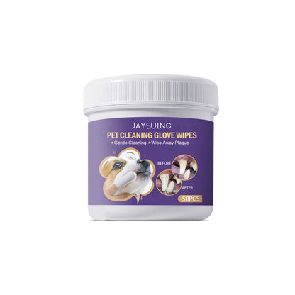 JAYSUING Pet Cleaning Glove Wipes — Dental & Gum Care - Paw Luxe