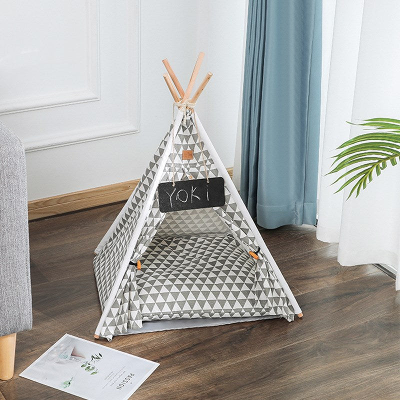 Removable & Washable Canvas Pet Tent Kennel - Paw Luxe