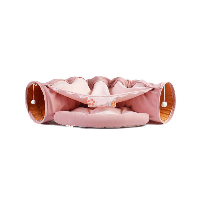 Foldable Cat Tunnel & Play Villa - Paw Luxe