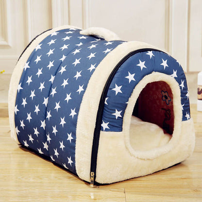Detachable Pet Kennel & Bed — Autumn & Winter - Paw Luxe