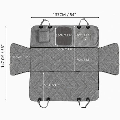 Detachable Waterproof Car Pet Pad Rear Thickened Dog Car Pad Non-Slip Car Pet Seat Pad - Paw Luxe