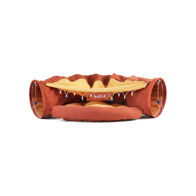 Foldable Cat Tunnel & Play Villa - Paw Luxe
