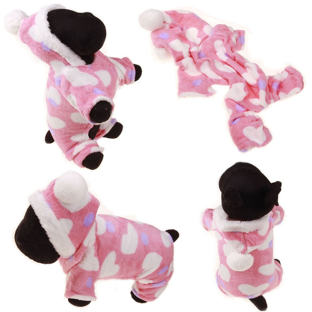 Coral Velvet Winter Pet Coat — Deer Sweater Style - Paw Luxe