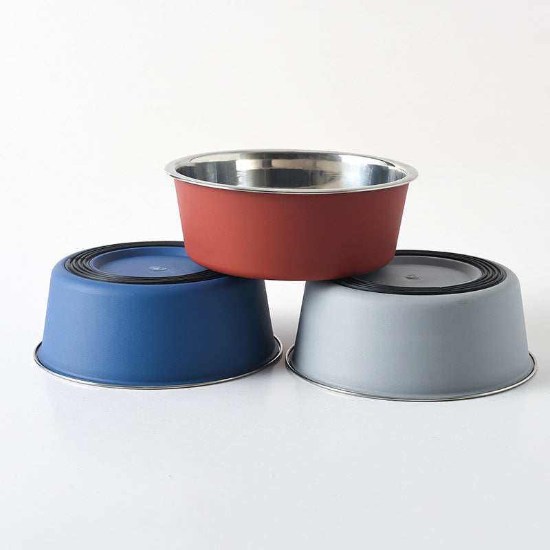 Pet Supplies Pet Food Bowl Stainless Steel Dog Bowl Cat Bowl Feeding and Drinking Bowl - Paw Luxe