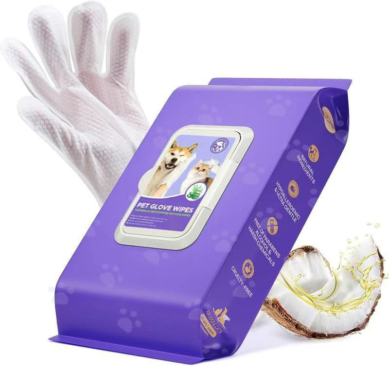 No-Rinse Pet Cleaning Gloves (Pack of 20) - Paw Luxe