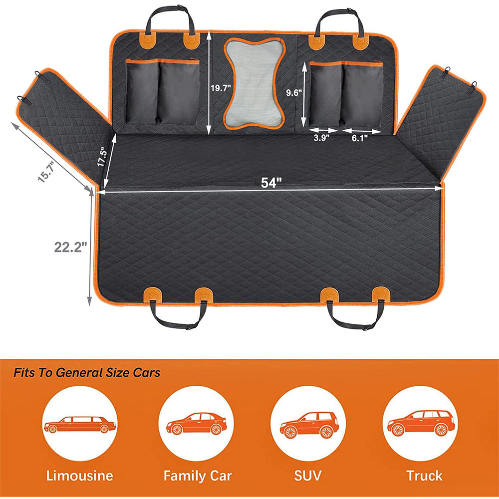 Waterproof Car Back Seat Dog Mat & Hammock - Paw Luxe