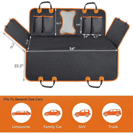 Waterproof Car Back Seat Dog Mat & Hammock - Paw Luxe