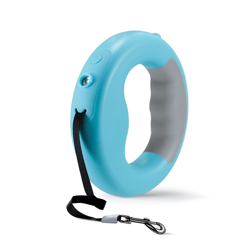New LED Light Dog Rope Pet Automatic Retractable Leash Ring Luminous Dog Walking Rope Pet Supplies - Paw Luxe