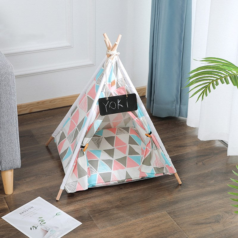 Removable & Washable Canvas Pet Tent Kennel - Paw Luxe