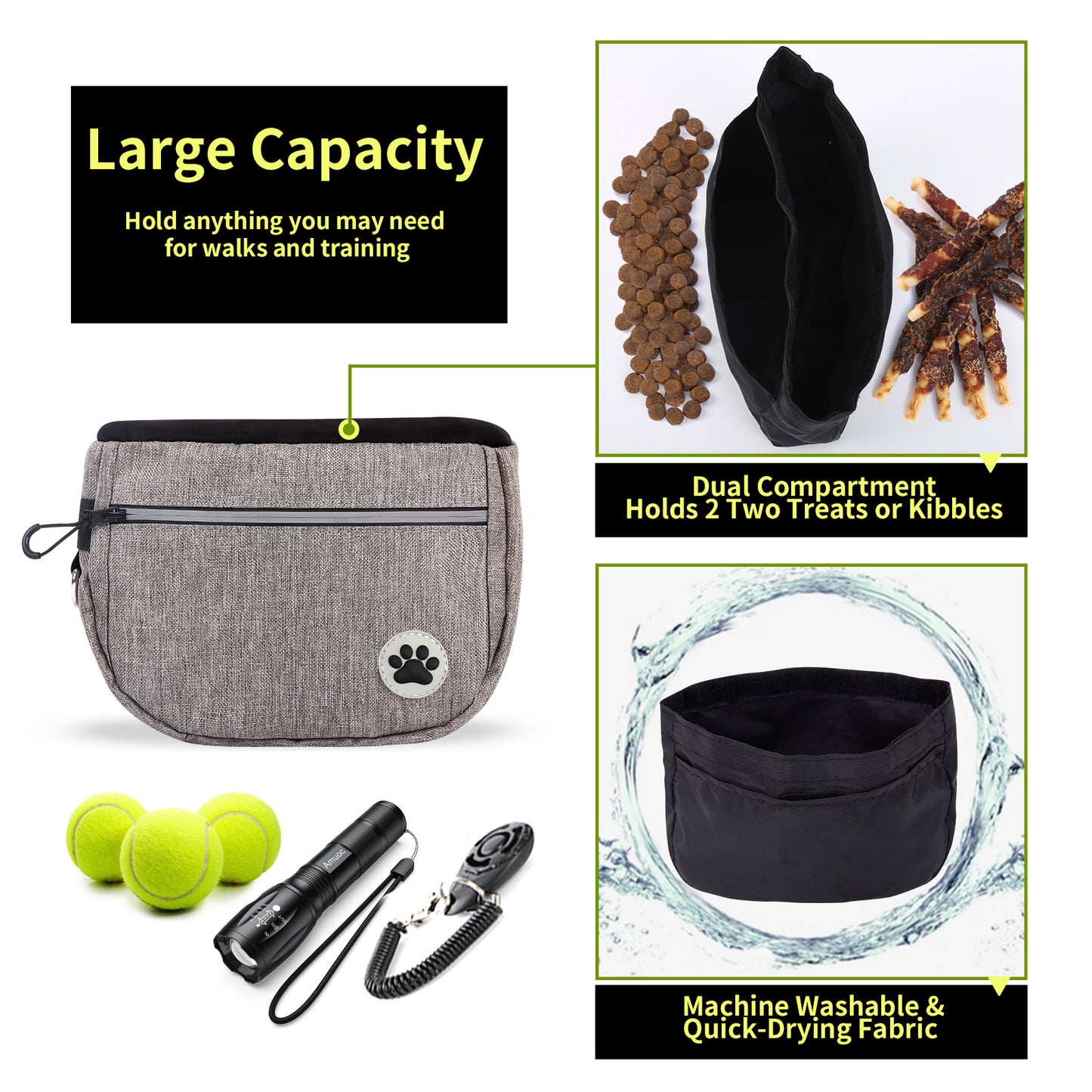 Pet Snack Bag Walking Dog Artifact Pet Training Pockets Outing Dog Training Snack Bag - Paw Luxe