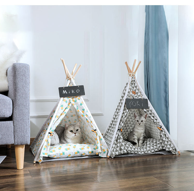 Removable & Washable Canvas Pet Tent Kennel - Paw Luxe