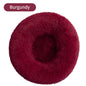 Long Plush Round Pet Bed & Mat - Paw Luxe